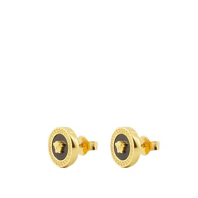 Versace Icon Earrings - Metal - Black In Not Applicable