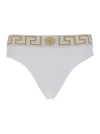 Versace Set Of Two Briefs With La Greca Waistband In White