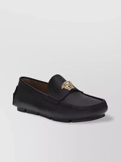 Versace Iconic Driver Loafers With La Medusa Detail