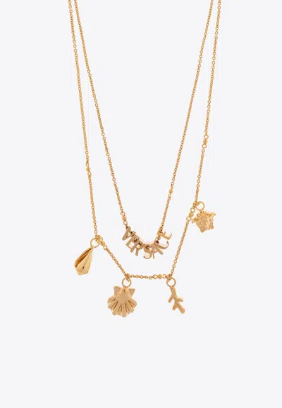 Versace Icons De La Mer Necklace In Gold