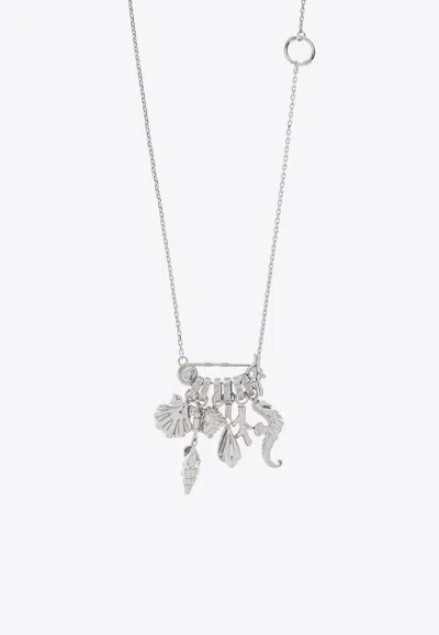 Versace Icons De La Mer Necklace In Silver