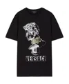 Versace Illustration-print T-shirt In Black