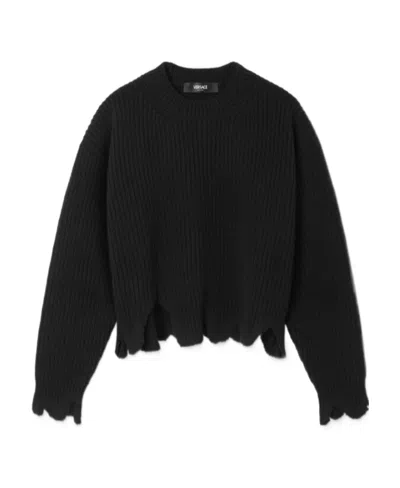 VERSACE IMITATION OLD WOOL KNITTED SWEATER