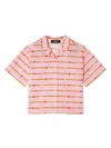Versace In Bloom Shirt In Pink