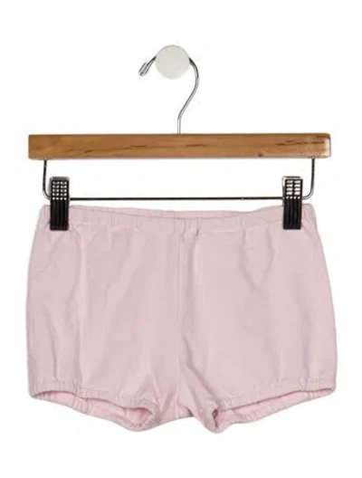 Pre-owned Versace Babies' Infant Girls Elastic Waistband Shorts In Pink
