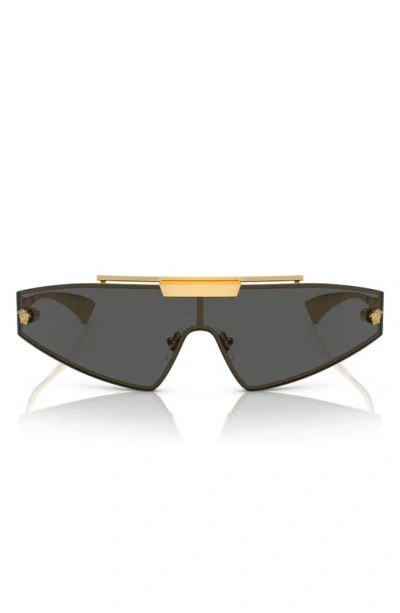 Versace Infinite Greca Shield Sunglasses In Black