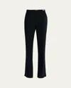 Versace Informal Cady Flared Pants In Black