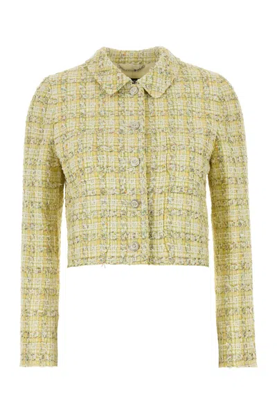 VERSACE VERSACE MULTICOLOR TWEED BLAZER