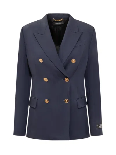 Versace Informal Jacket In Blue