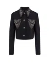 Versace Blazer Informal In Crepe Di Lana Light Weight In Multi