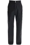Versace Informal Pant Light Cotton Gabardine Fabric And Stamp Embroidery In Black