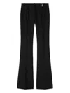 Versace Informal Pant Responsible Wool Tonal Pinstripes Clothing In Black