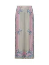 Versace Pantalon Cameo En Soie In Multi