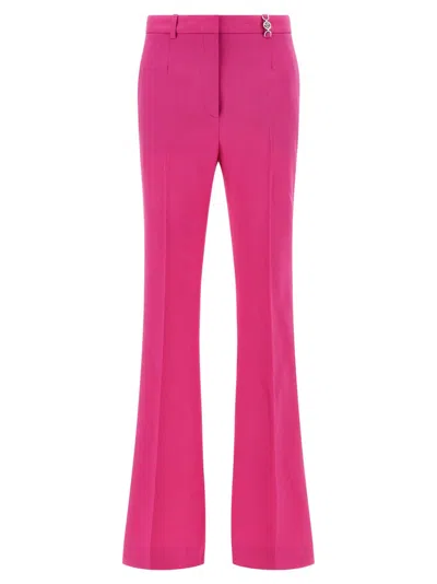 Versace Casual Trousers With Back Pocket And Belt Loops In Pink