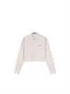 Versace Pinstripe Chain Cropped Shirt