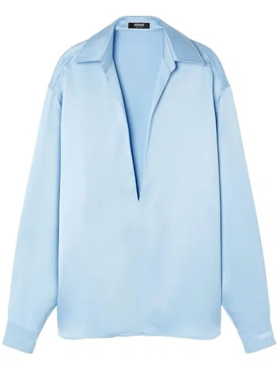 Versace Informal Shirt In Blue