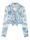 Versace Underwater Barocco Shirt And Blouse Multicolor