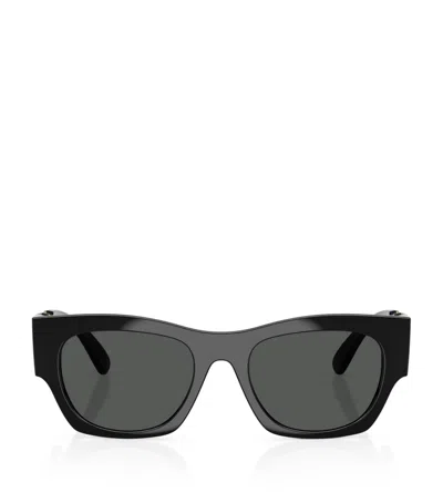 Versace Injected Ve4479u Square Sunglasses In Black