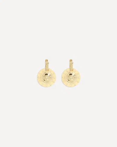 Versace Irradia Earrings In Metallic