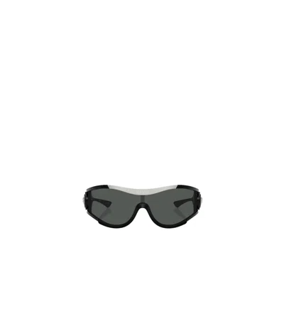 Versace Irregular Sunglasses In Black
