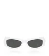 Versace Irregular Sunglasses In White