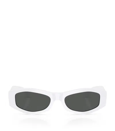 Versace Irregular Sunglasses In White