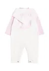 Versace Ivory And Light Blue Set With Medusa Fro Baby Boy In White