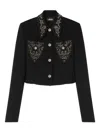 Versace Blazer Informal In Crepe Di Lana Light Weight In Multi