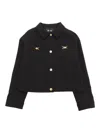 Versace Girls Black Medusa Jacket In Black