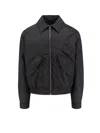 Versace Padded Jacket With Iconic Print On The Back This Product Contains Econyl In Black