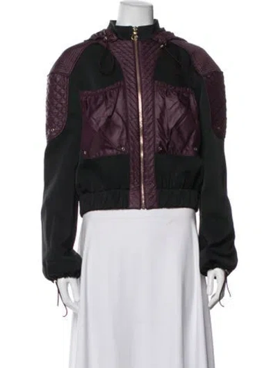 Pre-owned Versace Jacket In Black/purple