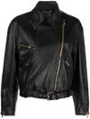 VERSACE VERSACE LEATHER JACKET CLOTHING