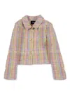 Versace Girl's Informal Tweed Jacket In Multi