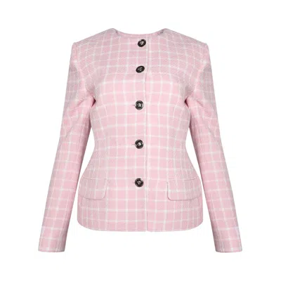 Pre-owned Versace Jacket 'pastel Pink' | Women's Size 42