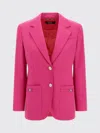 Versace Underwater Barocco Single Breasted Blazer Jacket In Multi