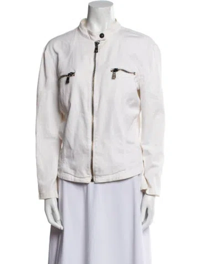 Pre-owned Versace Jacket In White