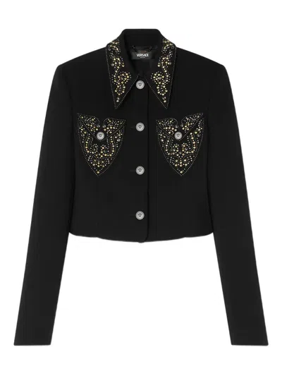 VERSACE VERSACE JACKET WITH DECORATION