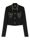 Versace Blazer Informal In Crepe Di Lana Light Weight In Multi