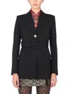 Versace Single-breasted Wool Blazer In Black