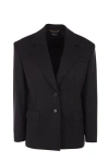 Versace Single-breasted Wool Blazer