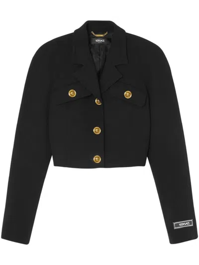Versace Jackets In Black