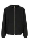 Versace Nylon Jacket With Hood And Elastic Cuffs
