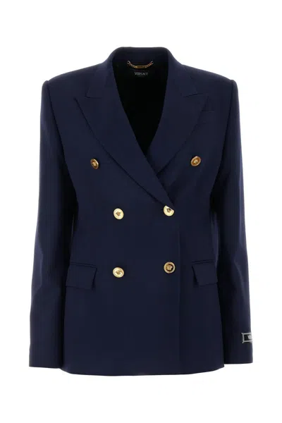 Versace Jackets And Waistcoats In Navyblue