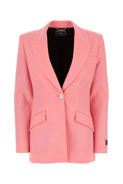 Versace Woman Blazer Woman Pink Blazers E Vests