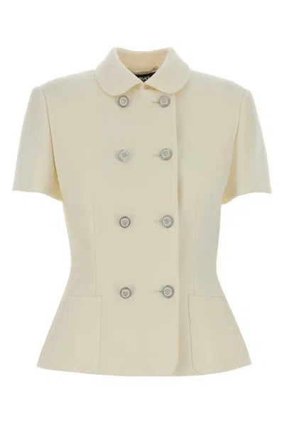 Versace Jackets And Vests In White