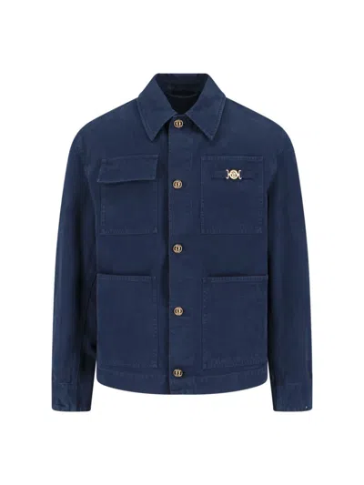 Versace Jackets In Blue