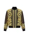 Versace Wild Barocco Reversible Bomber Jacket In Multicolour