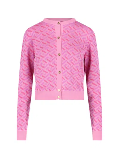 VERSACE JACQUARD CARDIGAN LA GRECA