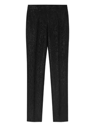 VERSACE VERSACE JACQUARD LEOPARD TROUSERS
