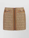 Versace Jacquard Pattern Mini Skirt In Multi